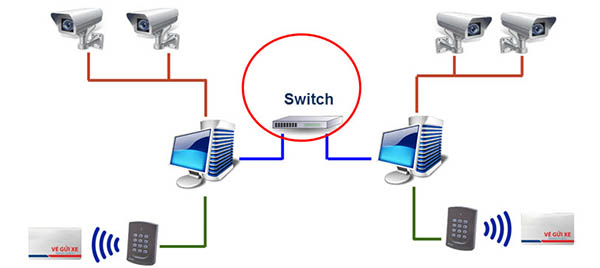 Các máy tính được kết nối mạng LAN